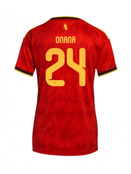 Belgien Amadou Onana #24 Heimtrikot für Frauen WM 2026 Kurzarm
